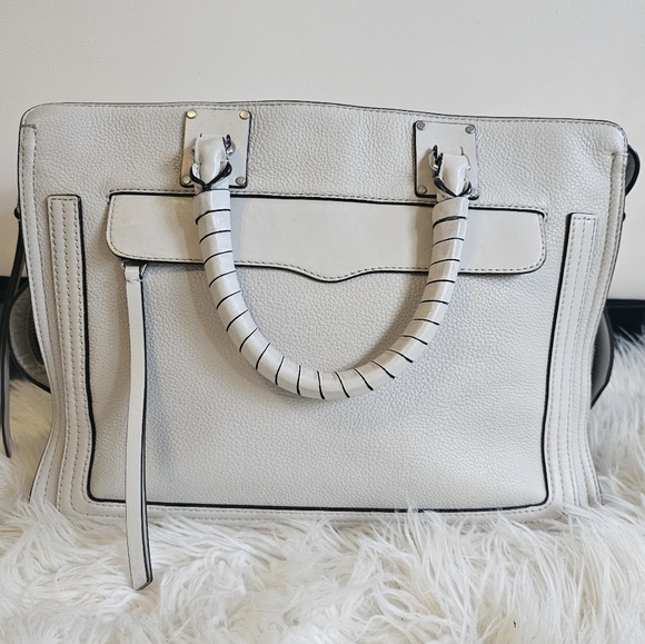 Rebecca Minkoff Borsa Bree Grey Handbag - Picture 1 of 16